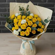 Букет цветов из:  Розы в Отрадном Самарская область