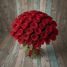 Букет 55 Красных роз Фридом #REPLACE_PRED# Отрадном Самарская область