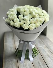 Букет 35 Белых роз в Отрадном Самарская область