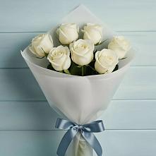 Букет 7 Белых роз Эдлесс Лав #REPLACE_PRED# Отрадном Самарская область