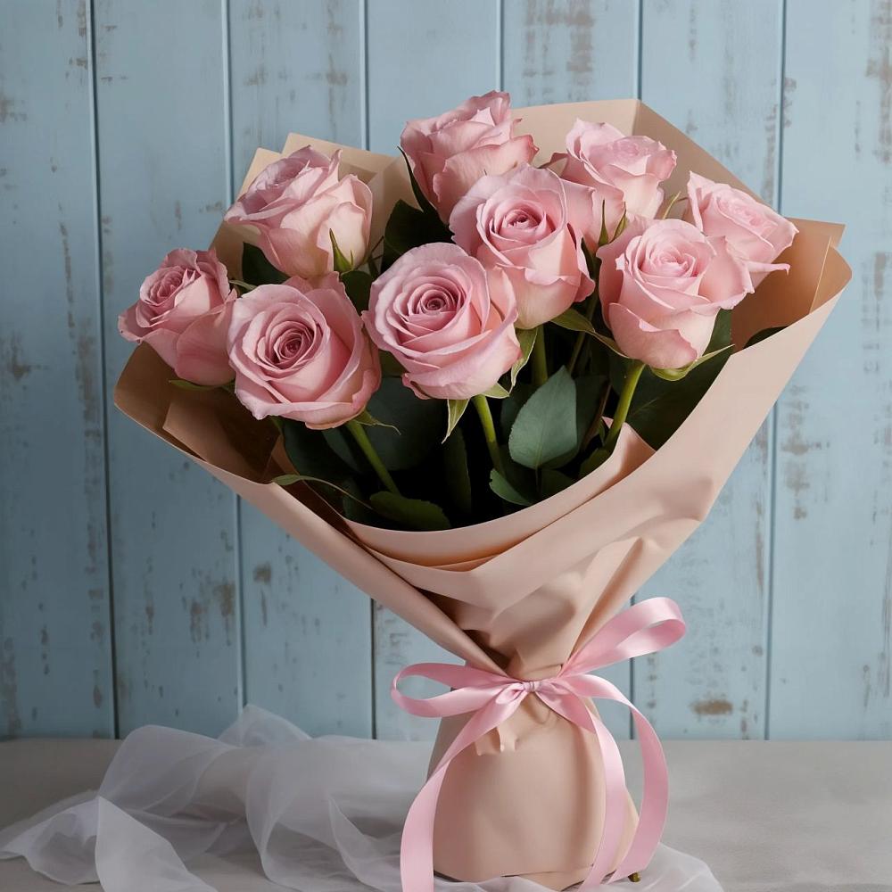 Букет цветов из: Розы в Отрадном Самарская область