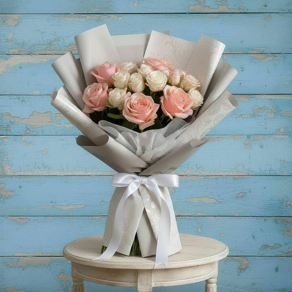 Букет цветов из: Розы в Отрадном Самарская область