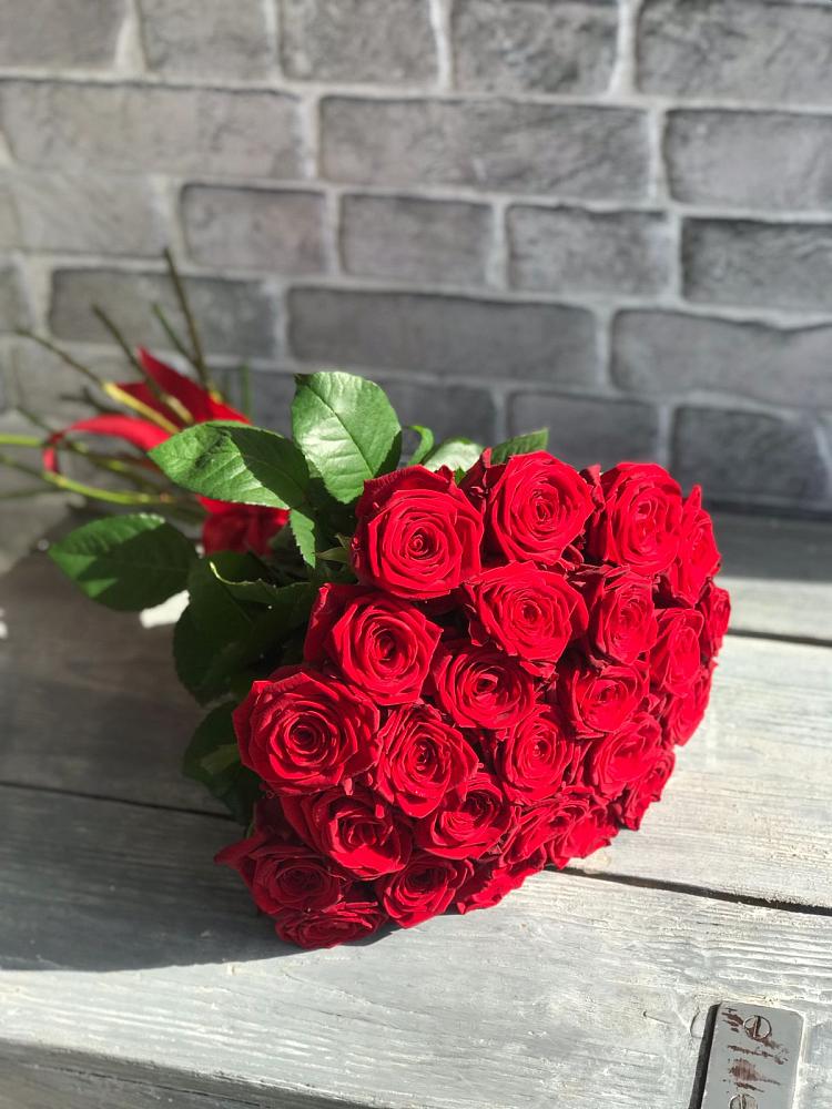 Букет Красные розы Фридом в Отрадном Самарская область