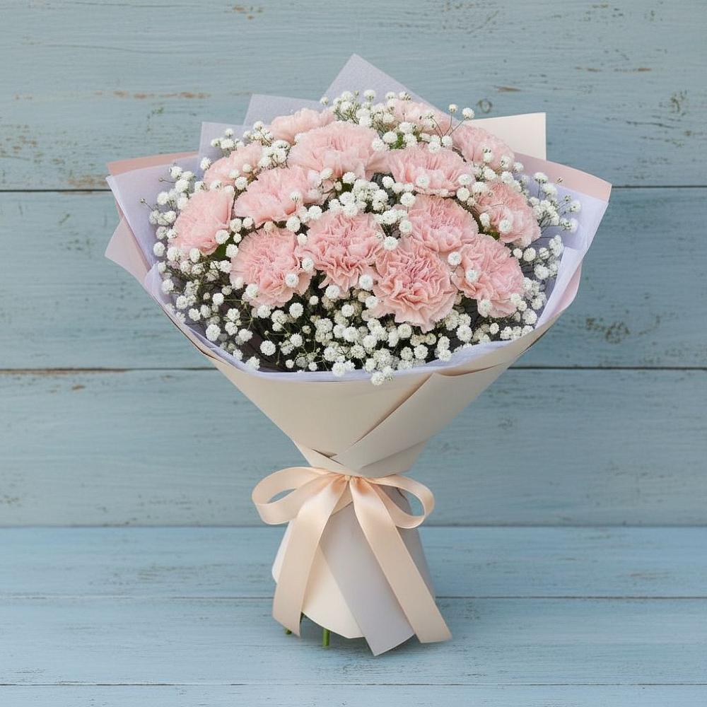 Букет цветов из: Гвоздики в Отрадном Самарская область