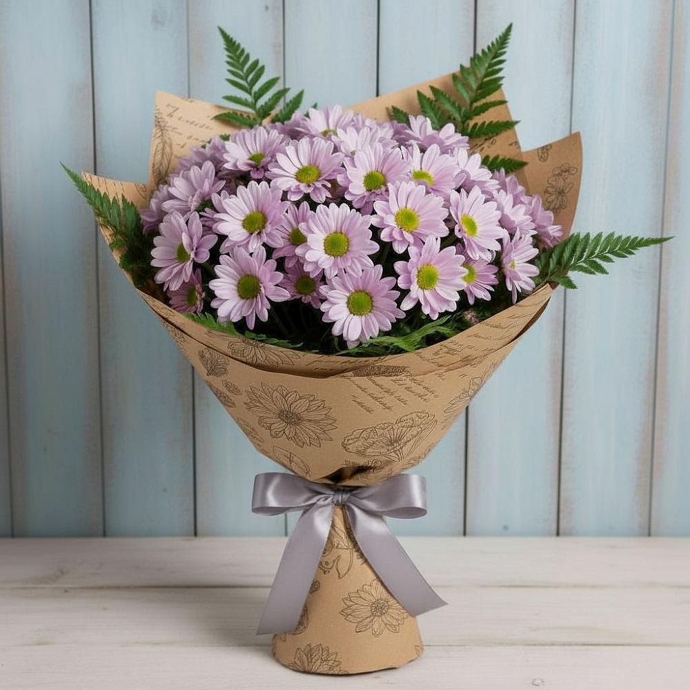Букет цветов из: Хризантемы в Отрадном Самарская область
