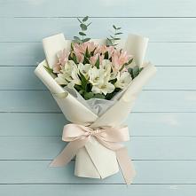 Букет цветов из:  Альстромерии в Отрадном Самарская область