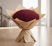 Букет 101 Красная роза в Отрадном Самарская область