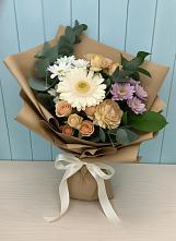 Букет цветов из:  Герберы и Хризантемы в Отрадном Самарская область