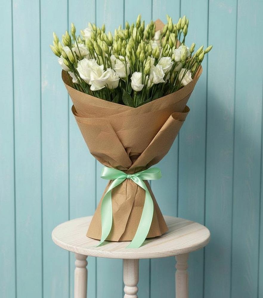 Букет цветов из: Лизиантусы в Отрадном Самарская область