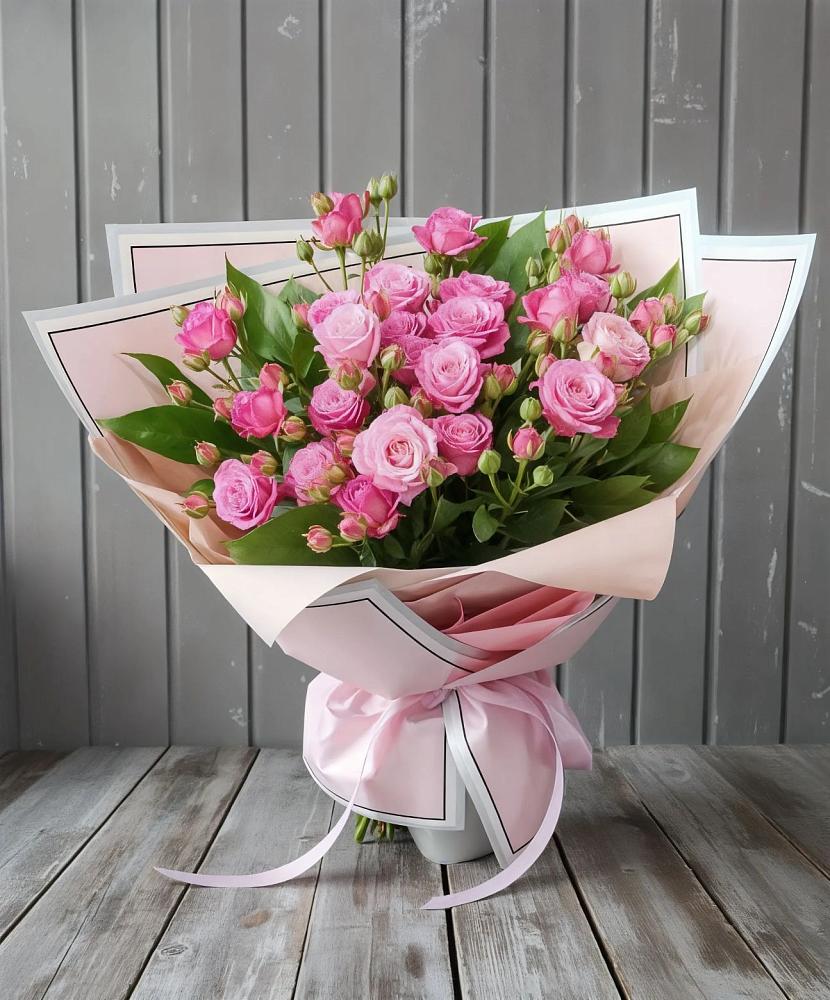 Букет Розовый кустик в Отрадном Самарская область