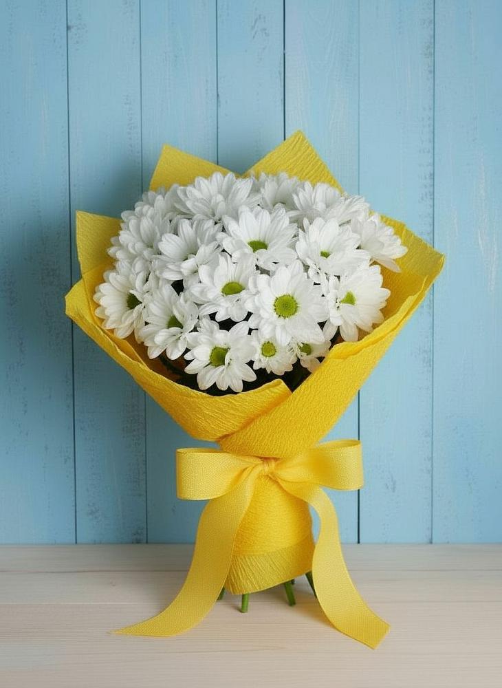 Букет цветов из: Хризантемы в Отрадном Самарская область