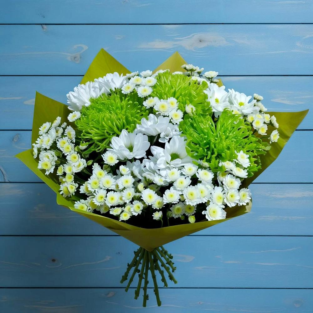 Букет цветов из: Хризантемы в Отрадном Самарская область