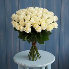 Букет 51 Белая роза Эдлесс Лав #REPLACE_PRED# Отрадном Самарская область