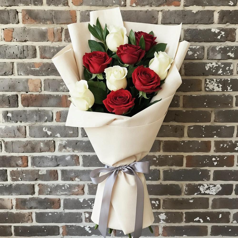 Букет цветов из: Розы в Отрадном Самарская область