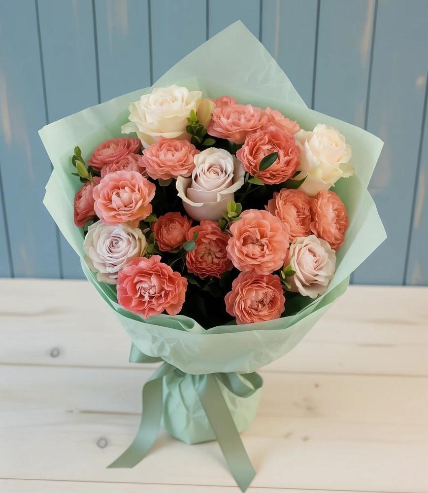 Букет цветов из: Розы в Отрадном Самарская область