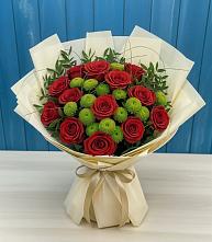 Букет цветов из:  Розы и Хризантемы #REPLACE_PRED# Отрадном Самарская область
