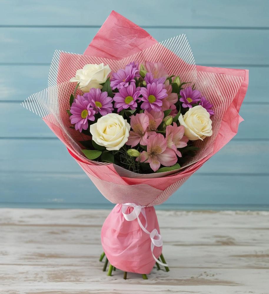 Букет цветов из: Герберы в Отрадном Самарская область