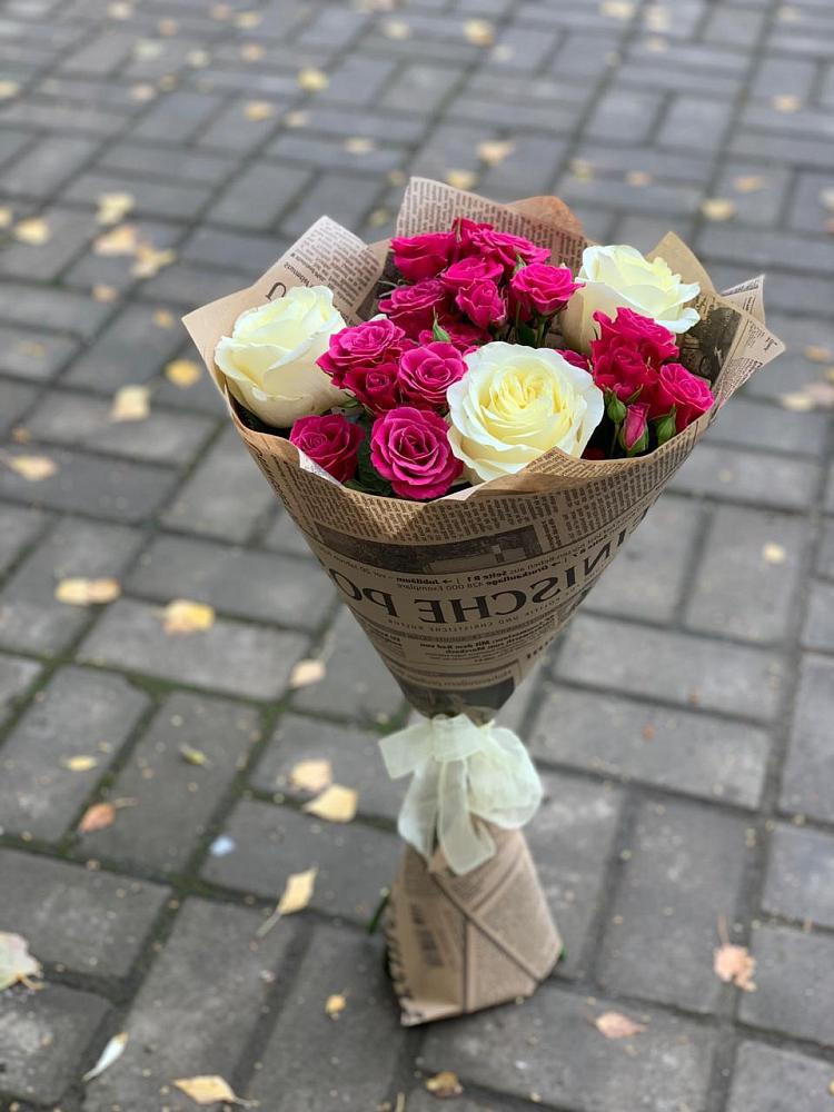 Букет цветов из: Розы в Отрадном Самарская область