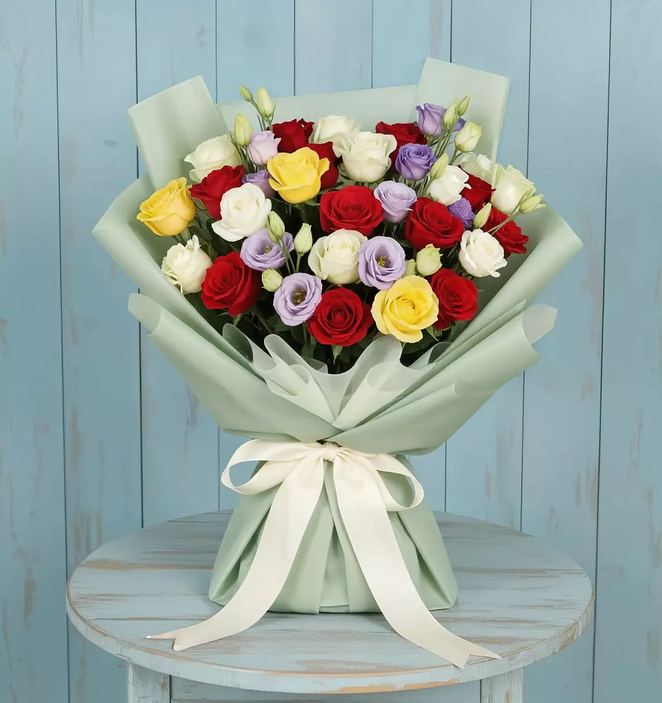 Букет цветов из: Розы в Отрадном Самарская область