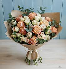 Букет цветов из:  Альстромерии и Розы #REPLACE_PRED# Отрадном Самарская область