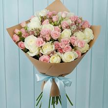 Букет цветов из:  Розы в Отрадном Самарская область