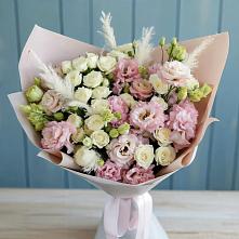 Букет цветов из:  Альстромерии и Розы в Отрадном Самарская область